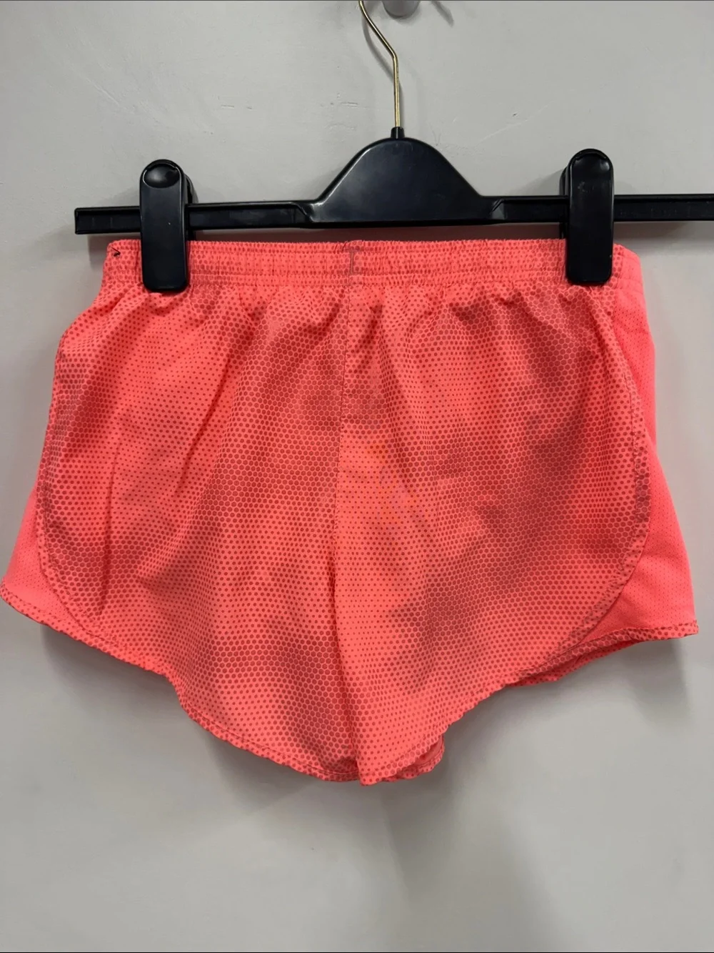 Nike Coral Athletic Shorts with Small Swoosh M